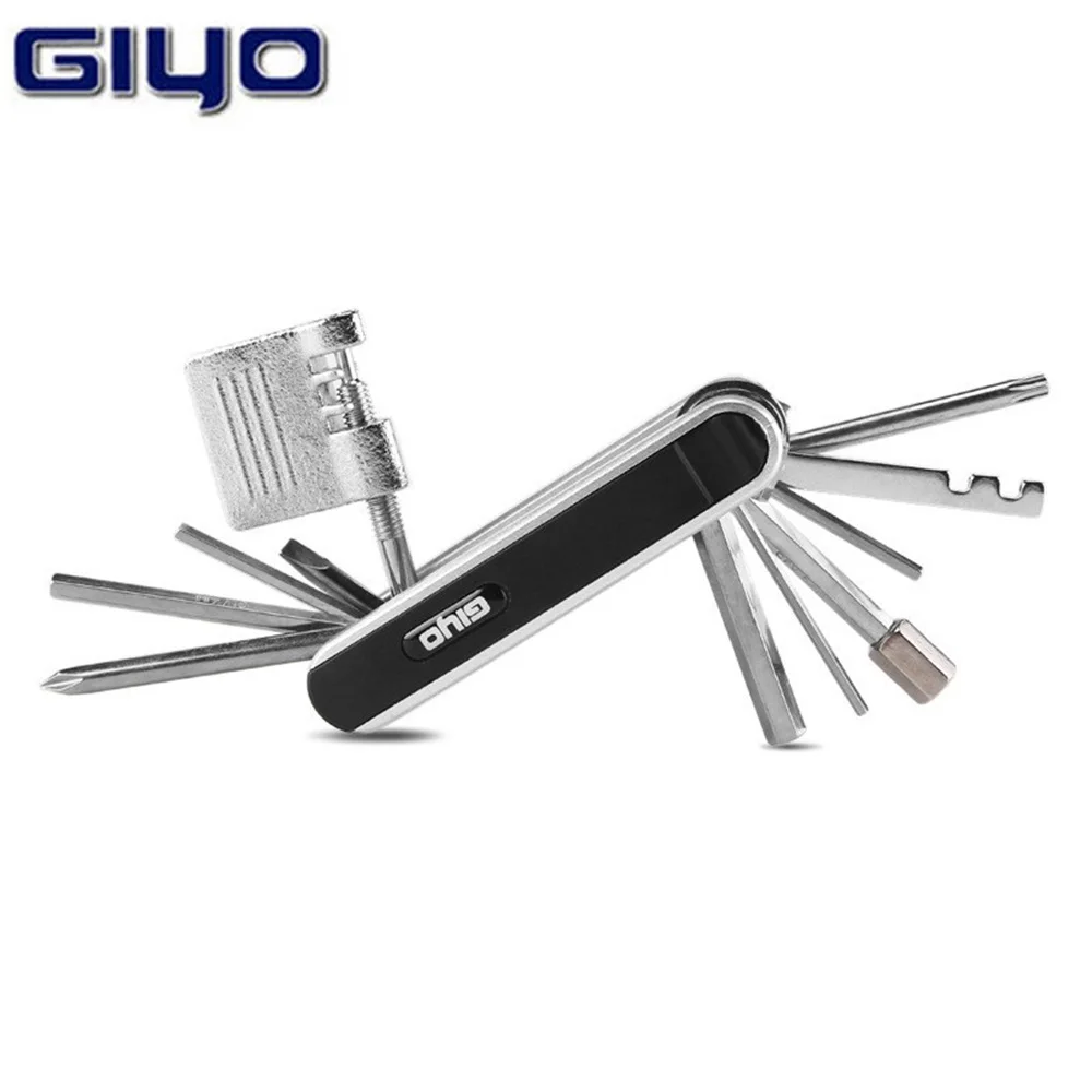 Kit di strumenti per la riparazione di biciclette cacciaviti per ciclismo a raggi esagonali strumento leva per pneumatici chiave a brugola MTB Mountain Bike Multitool strumenti per ciclismo