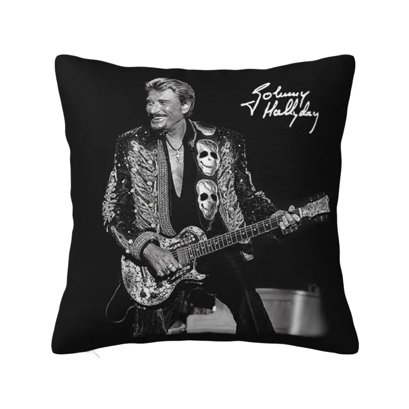 Housse De Coussin Johnny Hallyday Pour Décoration De Chambre, Neuve, Fabrication Portugaise