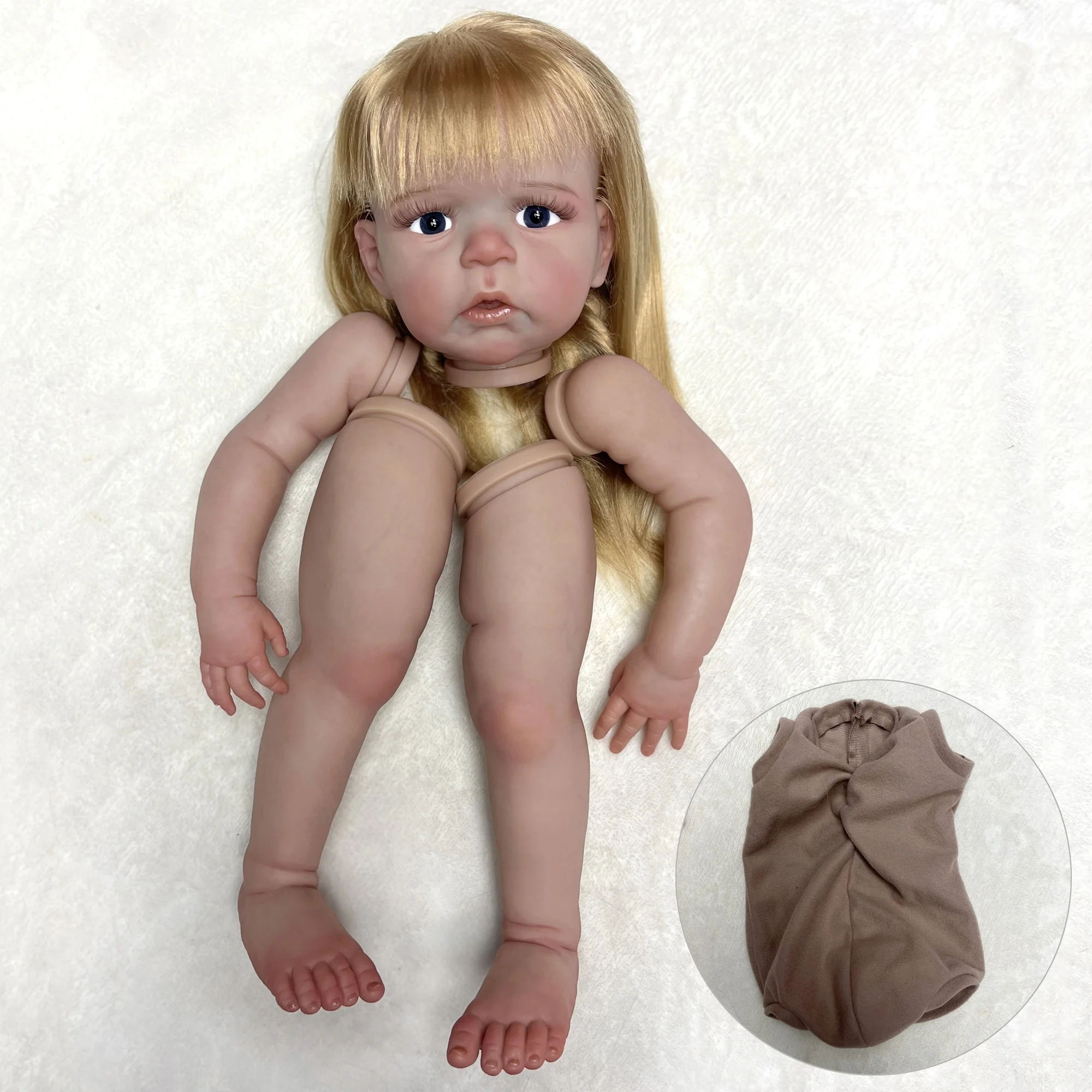 女の子のための26インチの現実的な手作りの赤ちゃん人形,タペイン