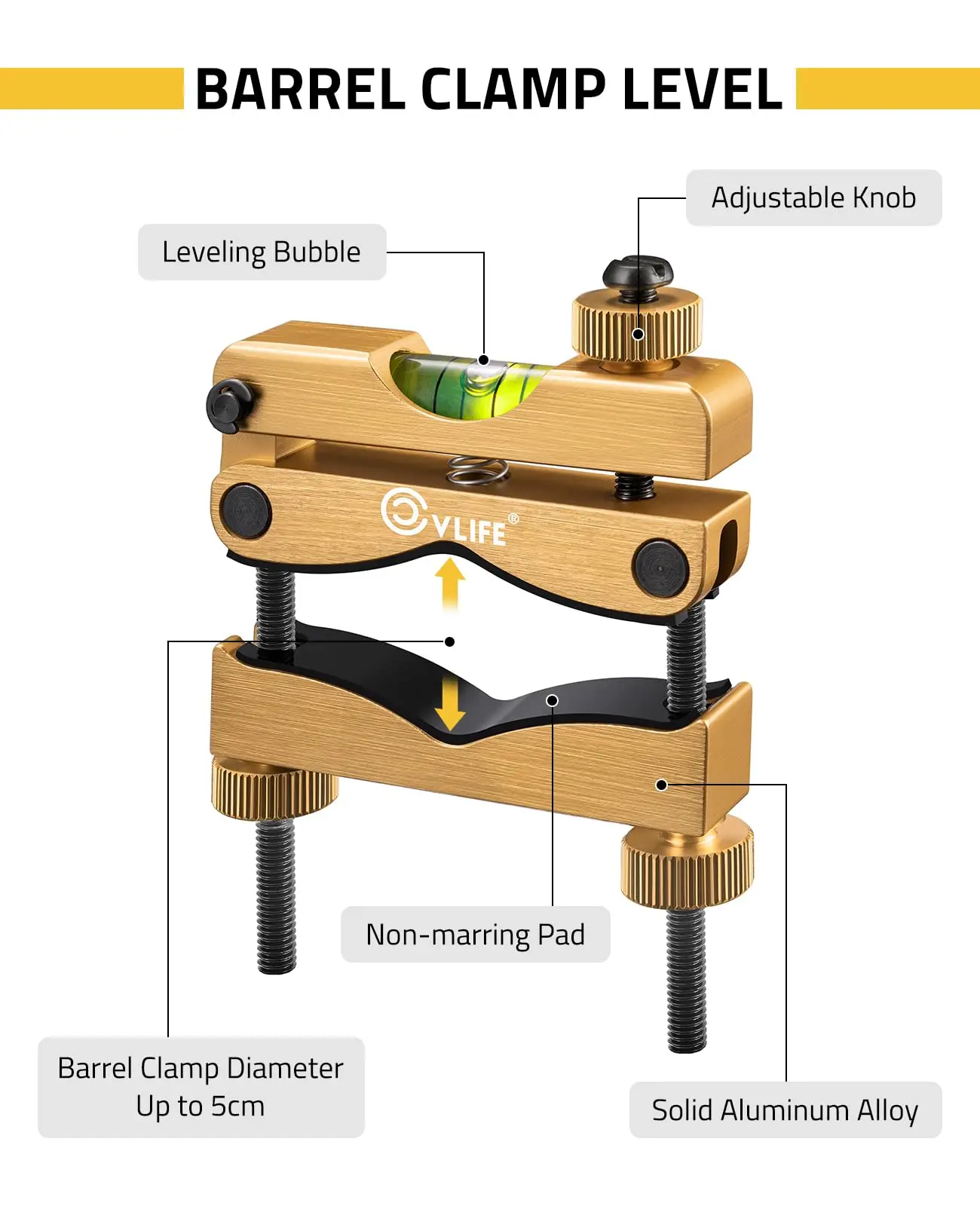 Universal Scope Leveling Bubbles Kit Professional Level Heavy-Duty Construction Mounting Tool Clamp with 2 Magnetic For Pistol R