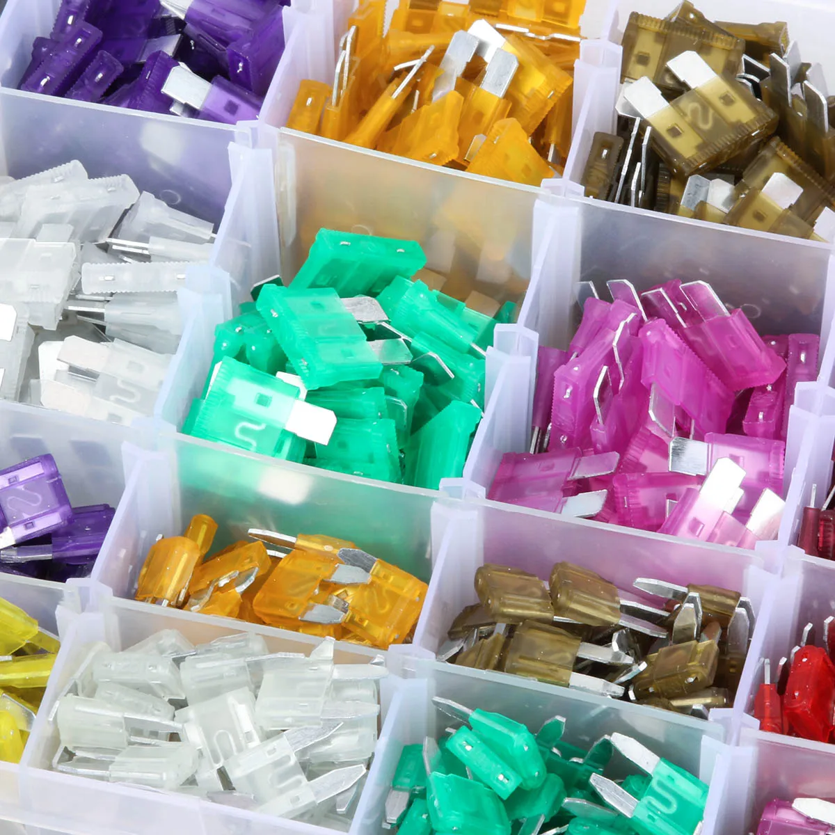 306PCS Fuse Car Kit Standard Blade Fuse Assortment 5A10A15A20A25A30A35A Automotive Insert Insurance Xenon Piece Lights