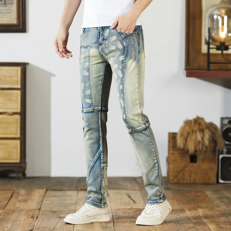 Рисунок 3 - Джинсы мужские Стрейчевые прямые в ретро-стиле