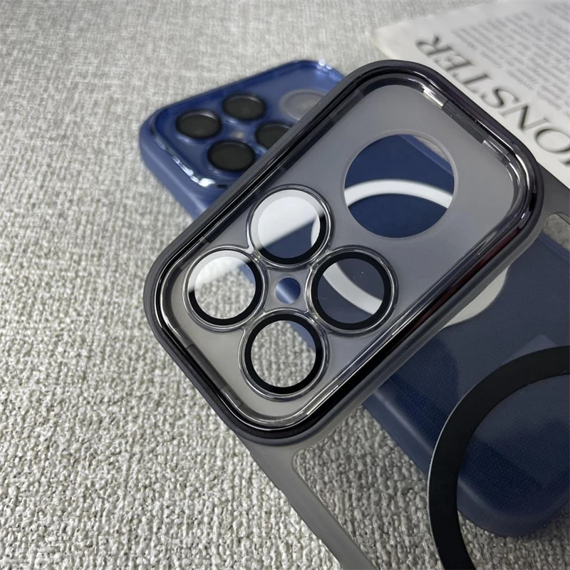 Transparent Magnetic Camera Protection Case - TPU Soft Silicone Cover