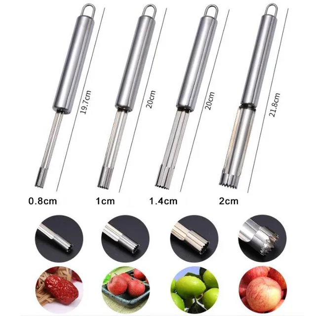 Pear Seed Remover Cutter Kitchen Gadgets Stainless Steel Home Vegetable Tool Apples Red Dates Corers Twist Fruit Core Remove Pit 4
