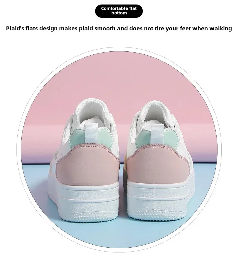 Chaussures de skate à lacets et semelle épaisse pour femmes