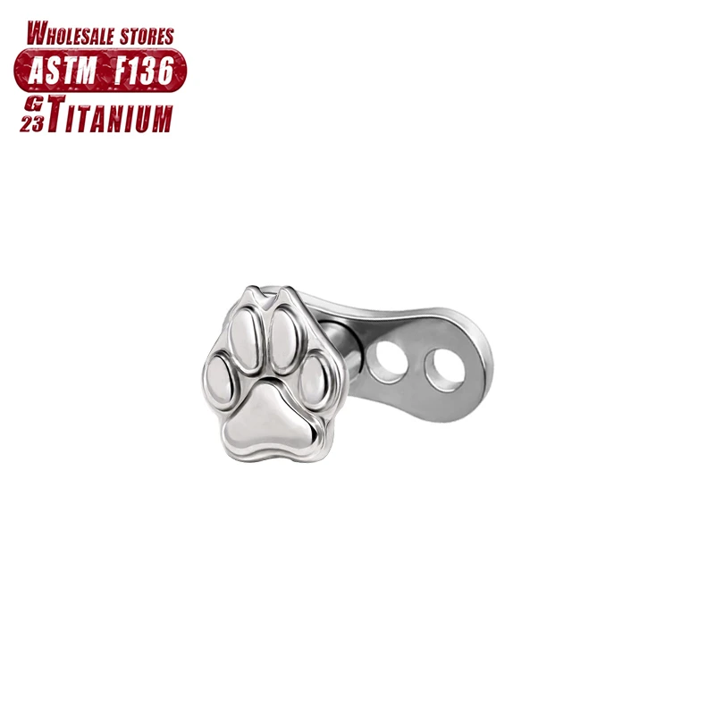 F136 Titan Microdermal Blume 16g Zirkon Helix Piercing Dermal CZ Anchol Schlange Innengewinde sexy Haut Taucher Körperschmuck – Detail 13