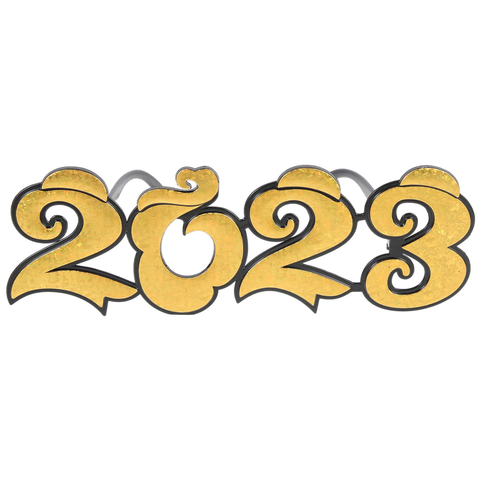 1 쌍 파티 안경 2023 숫자 디자인 경량 새해 사진 소품 크리스마스 새해 파티 안경 프레임 용품