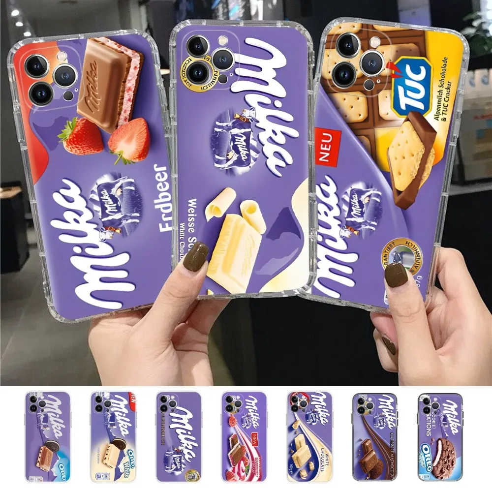 Funda de teléfono Chocolate Milka Box para iPhone 15, 14, 11, 12, 13, Mini Pro, XS Max, 6, 7, 8 Plus, X, XR, SE, 2020