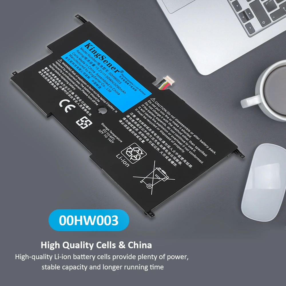 Kingsener 00hw003 Sb10f46440 45n1700 Bateria do Portátil para Lenovo Thinkpad x1 Carbono Gen3 2023 x1 Carbono 2014 Gen2 00hw002 45n1702 - Imagem 5