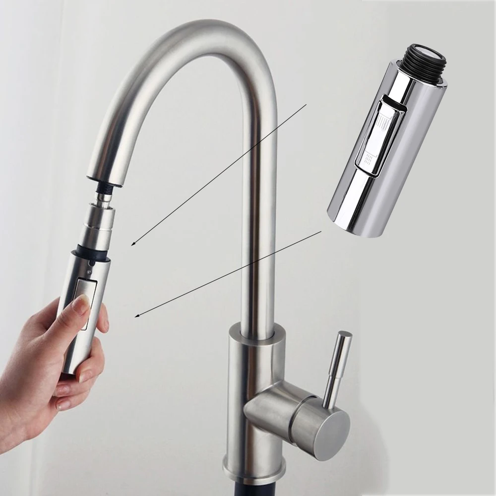 Universal G1/2 Pull-out Type Faucet Nozzle Kitchen Sink Shower Nozzle Sprayer Water Saving Aerator Replacement Tap faucet aerator kitchen faucet sprayer faucet sprayer head kitchen faucet