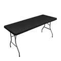 6ft black 185x80cm