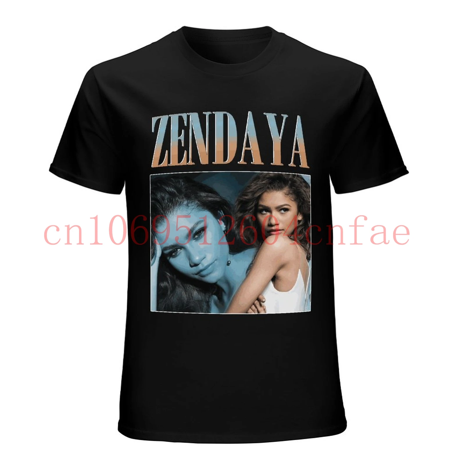 

Винтажная Ретро футболка ZENDAYA Rap в стиле хип-хоп 90-х годов