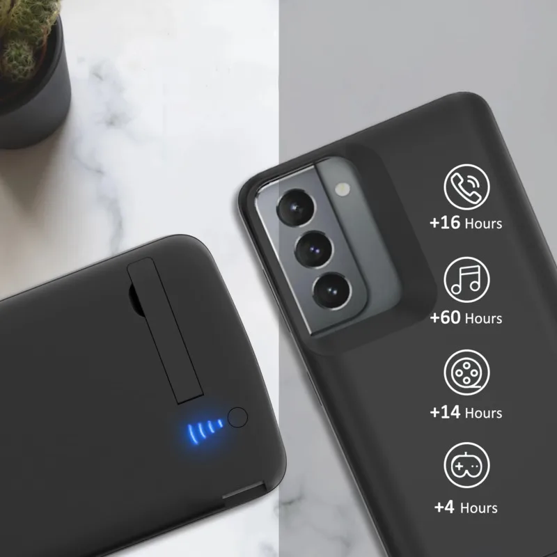 Battery Charger Case For Samsung Galaxy S23+ 22 Ultra Note 10 20 S20 S21 Plus Power bank Portable battery Cover For S21 FE