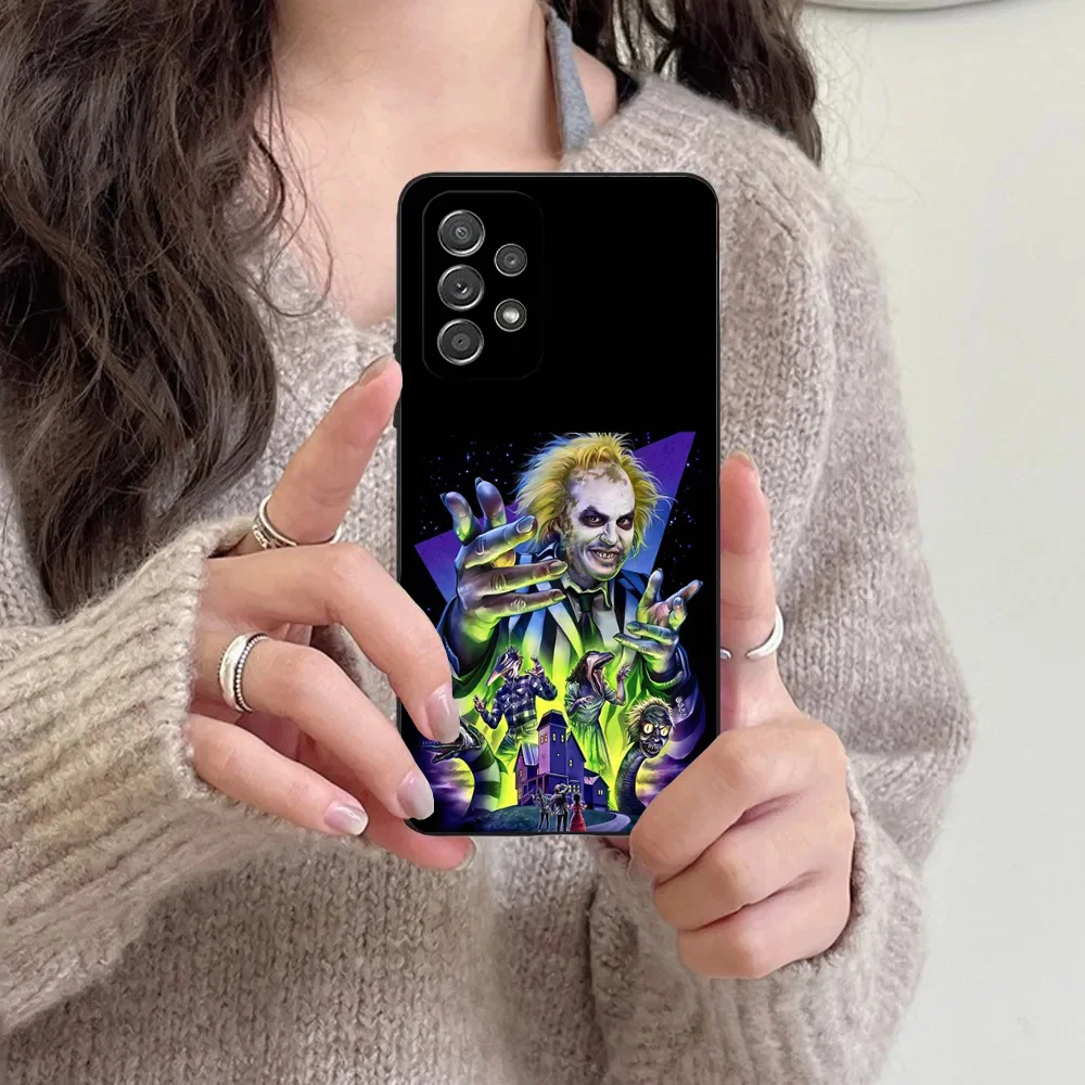 thumbnail image 1 of B-Beetlejuices 2 Phone Case For Samsung S24,23,22,30,21,10,9,Ultra,Plus,Lite,FE,5G Black Soft Case, 1 of 5