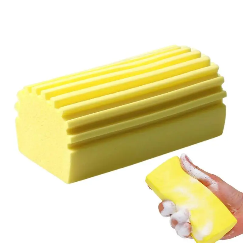 2-Pack High Density PVA Absorbent Sponge Blocks For Car Washing & Home Cleaning - Easy To Hold, Reusable (Violet, 6.68x2.75x1.38 In)