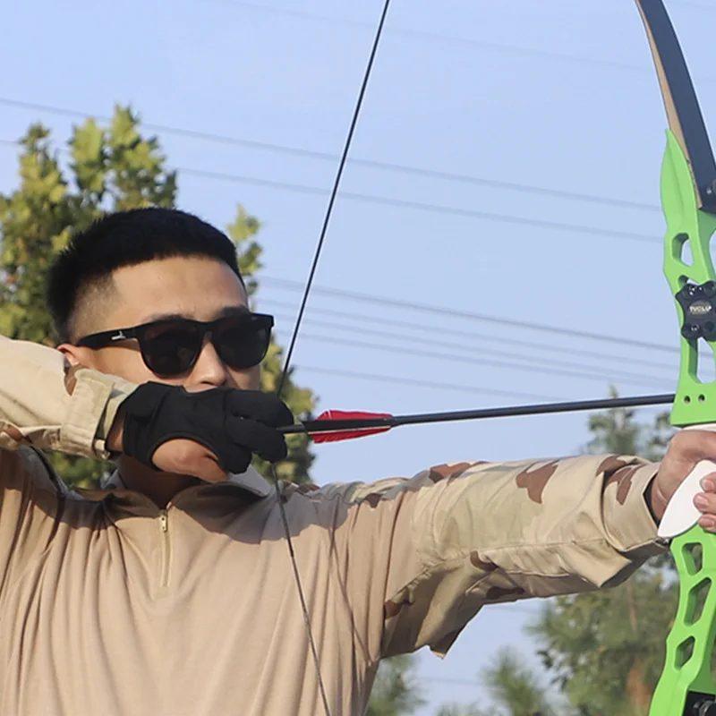 Outdoor Sports Shooting Hand Guard Protector 3 Fingers Protective Gloves Archery Finger Guard Recurve Bow 1 PC sports gloves finger gloves