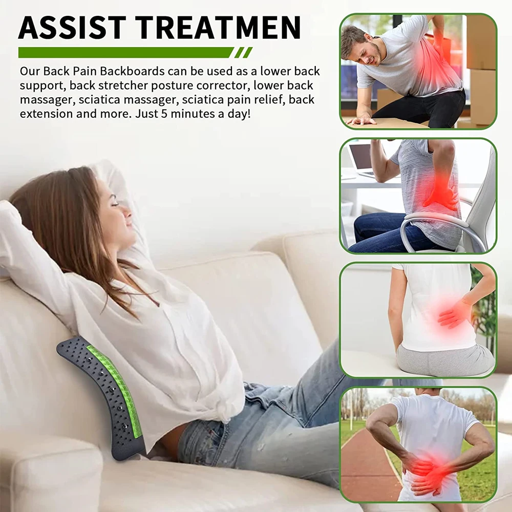 Enhanced Back Massager and Lumbar Support with Magnetic Therapy