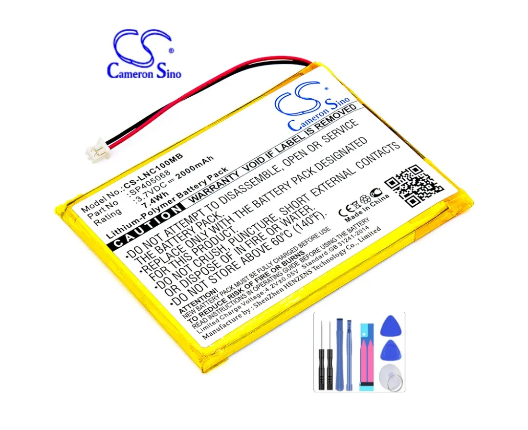 Cameron Sino 2000Mah Batteria Sp405068 Per Luvion Prestige Touch, Supreme Connect