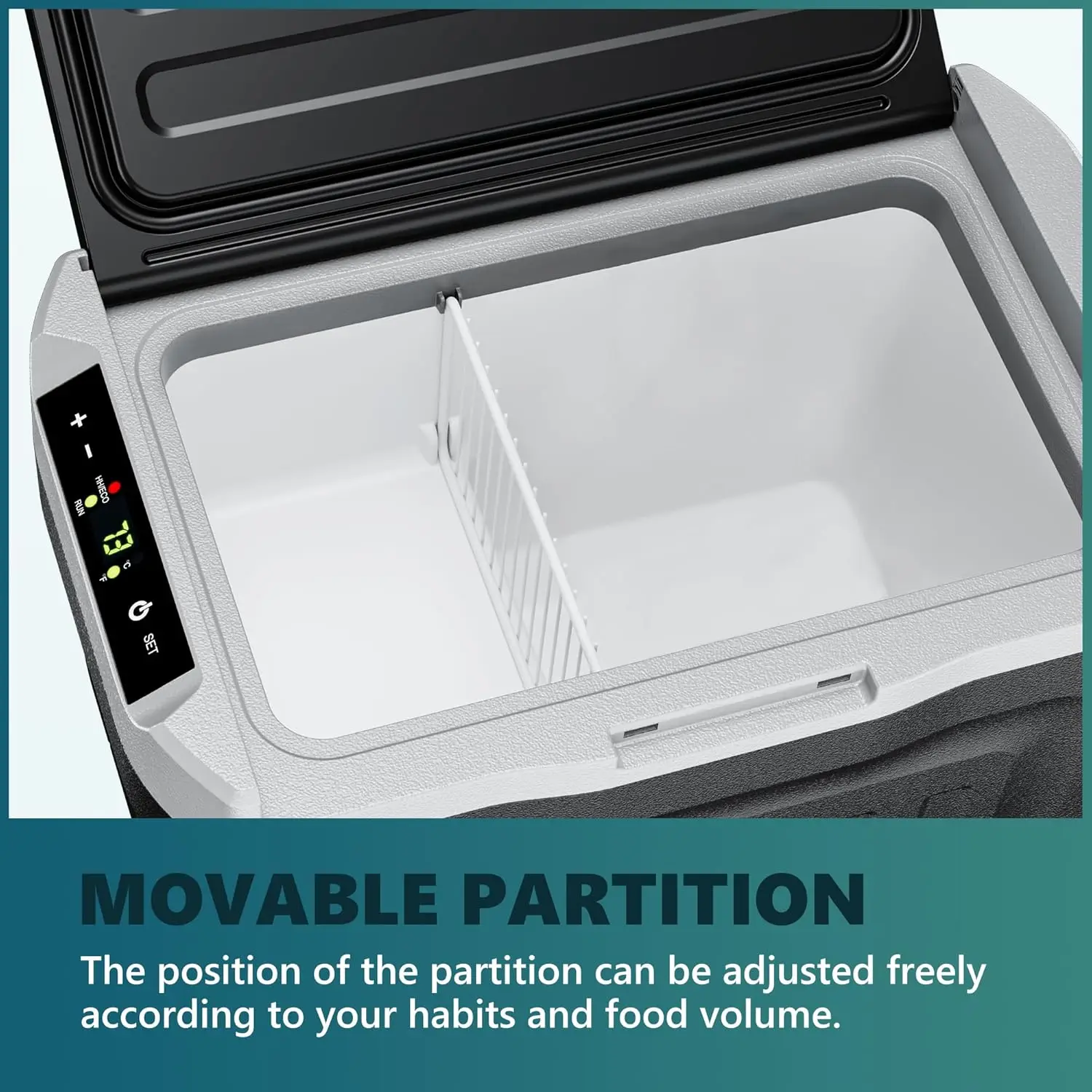 12 Volt Refrigerator, 32QT(30L) 12V Cooler, Compressor Electric Cooler -4℉~68℉, 12V Fridge 12/24V DC 110-240V AC 3