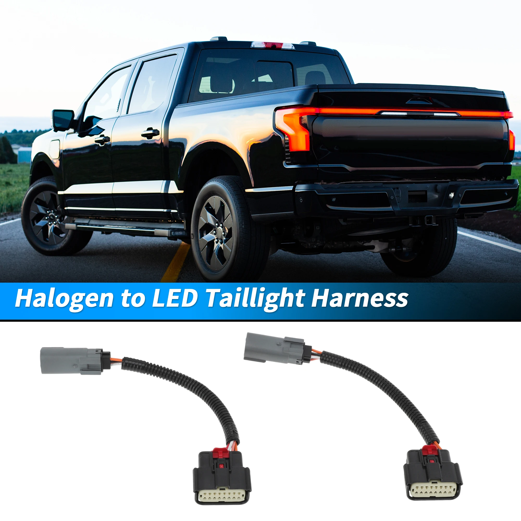 포드 F-150 2018 2019 2020용 UXCELL 할로겐에서 LED 후미등 어댑터 하네스 키트로 전환