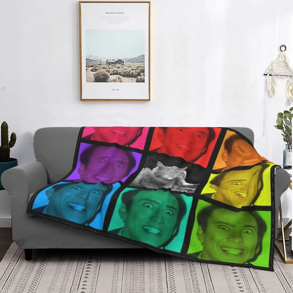 

Nicolas Cage Stage Name Actor Blankets Flannel Spring/Autumn Breathable Lightweight Thin Throw Blanket for Bed Office Bedspread