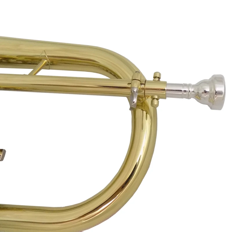 Bb Rotary Flugelhorn Musical Instruments Yellow Brass Material Lacquer Surface with Case Mouthpiece