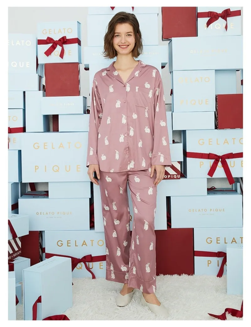 Room Wear Ladies Women Pajamas Set Summer Spring Sleepwear Homewear Satin Thin (with tags)