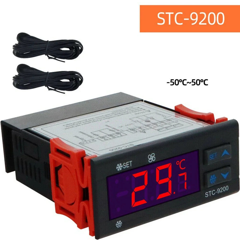 AC 220V STC9200 디지털 온도 컨트롤러, 정확한 온도 관리를 위한 2개의 센서 제빙 기능 포함