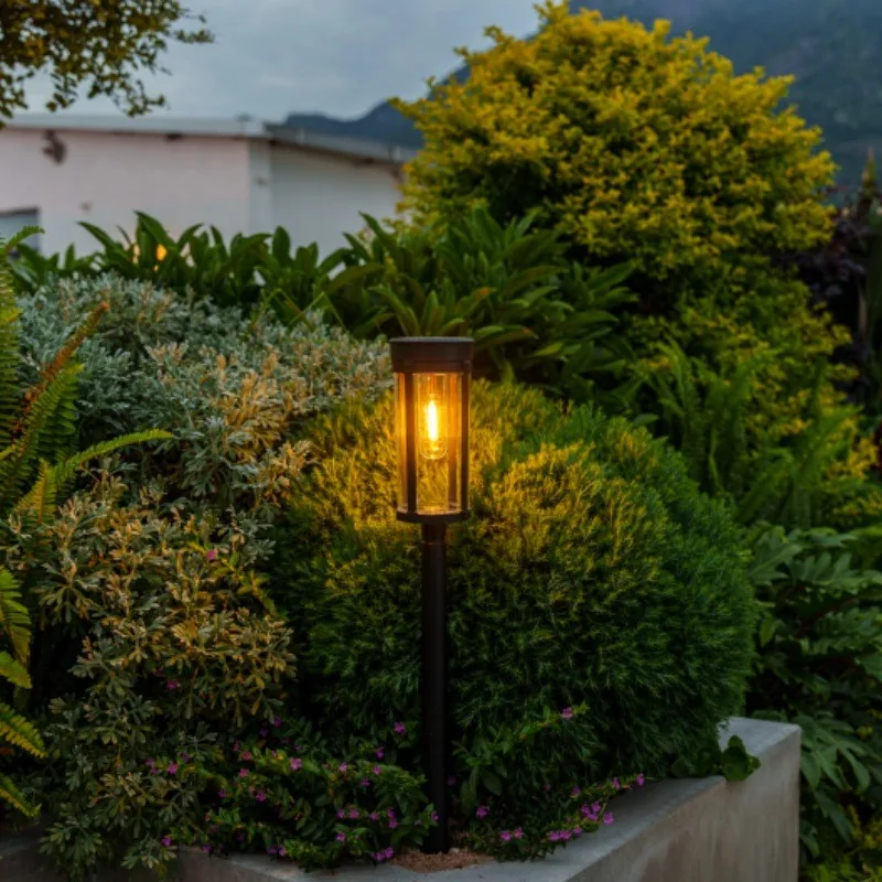 Solar Pathway Warm Lights Outdoor Waterproof Solar Powered Garden for Walkway Ya