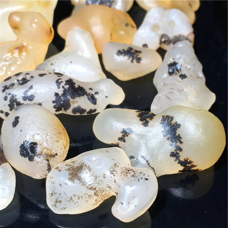 

Талисман сокровищ Energy Desert Alashan Gobi Sugar Heart Agate Heaven Eye Bead Grass Flower Агатовая подвеска на ожерелье or Sculptable