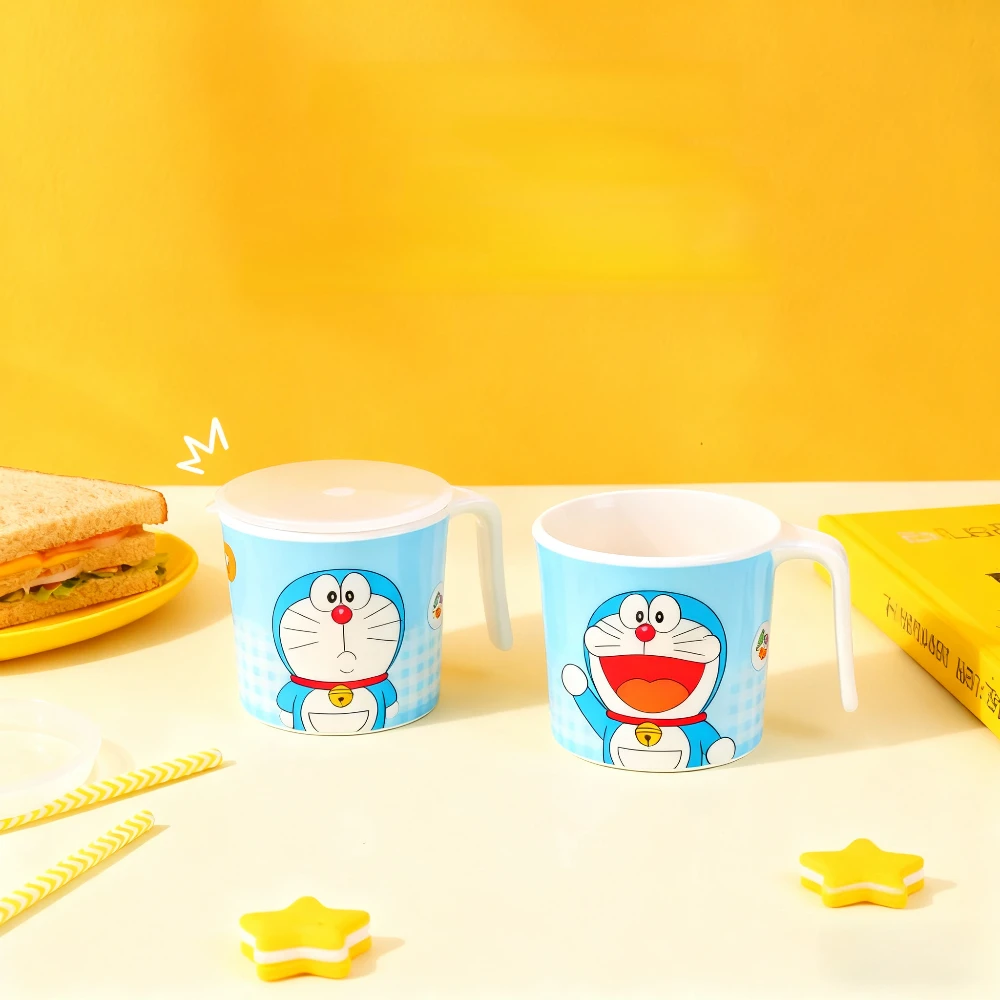 Adorable Doraemon Multi-Purpose Mug with Lid - Kid-Friendly and Dropproof