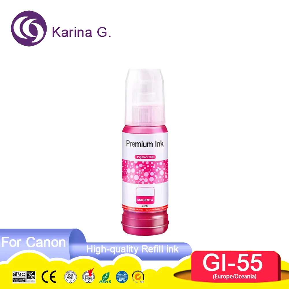 GI55 GI-55 GI 55 Premium Compatible Bottle Water Based Refill Pigment Ink for  M