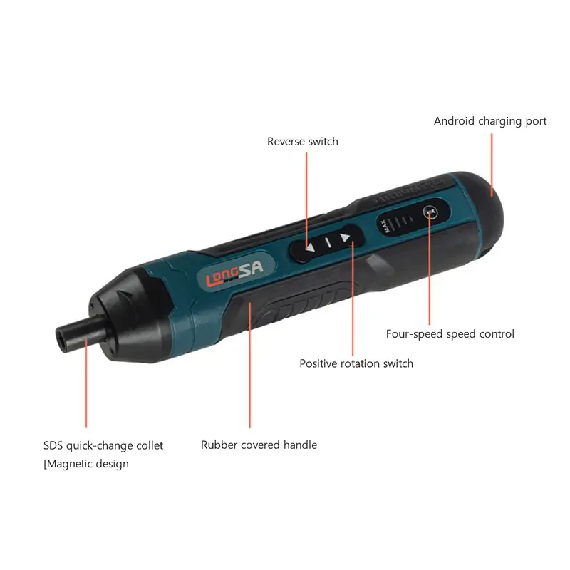 1 set cordless electric screwdriver rechargeable 1300mah lithium battery mini drill 3 6v power tools set household maintenance repair details 12