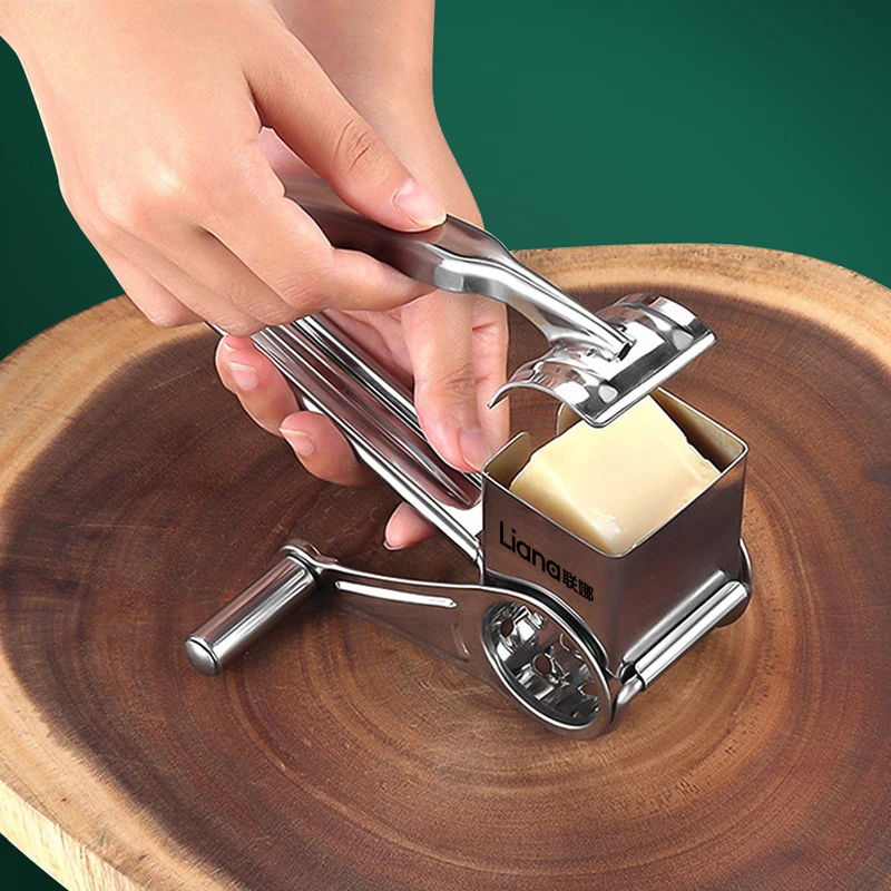 Stainless Steel Hand Cheese Planer Rotary Cheese Wiper Crumbler