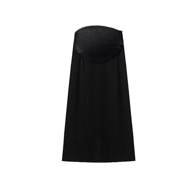 Spring Autumn Maternity Belly Skirt High Waist Side Split Pregnant Woman Black Pencil Skirts Elegant Office Lady One Step Skirt