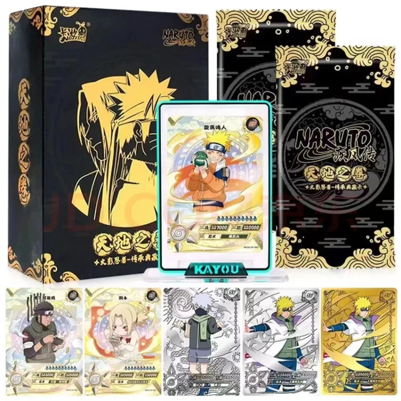 

New KAYOU Naruto Cards Heaven and Earth Scroll Limited Commemorative Gift Box SV Heritage Collection Cards SP Gilding Cards