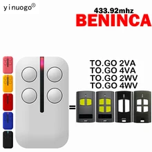 BENINCA TO GO 2WV 4WV 2VA 4VA Télécommande de porte Remplacement BENINCA Télécommande 433.92MHz Rolling Code et Code Fixe