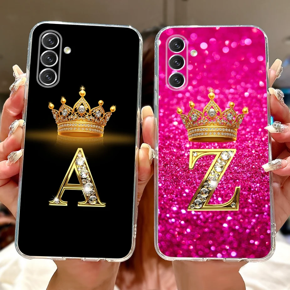 Elegant Crown Letters Soft Slim Phone Case - Premium Protective Shell