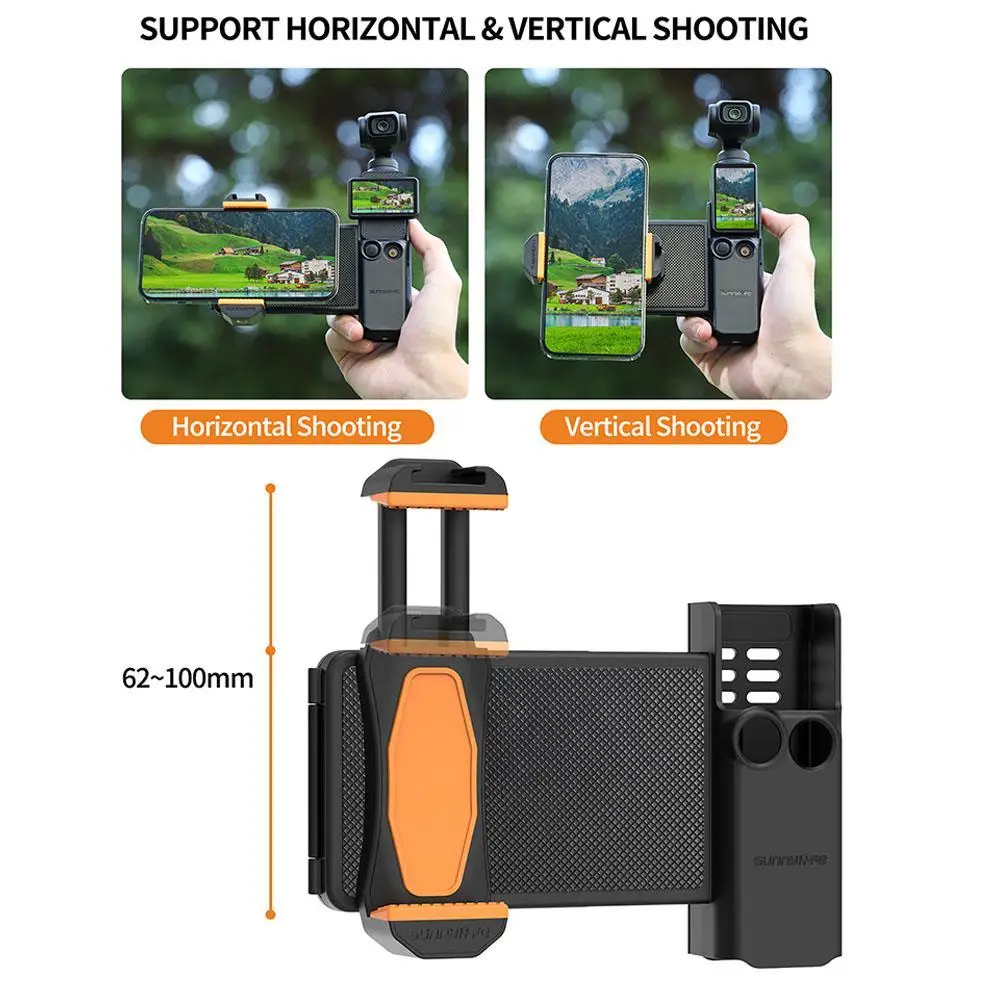 

Держатель-зажим для крепления телефона с холодным башмаком для DJI Osmo Pocket/Pocket 3