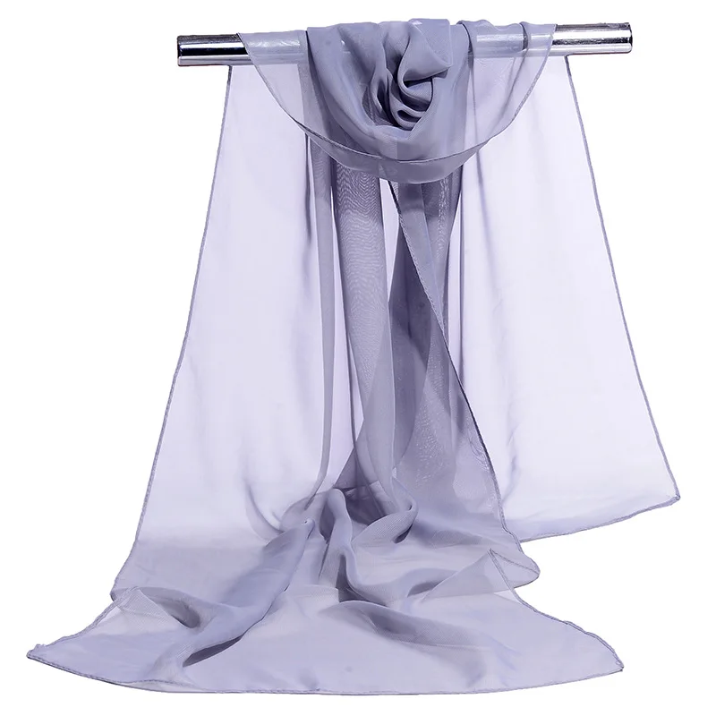 2022 New Ladies Tulle Silk Scarf Travel Sunscreen Shawl Women's Chiffon Scarf 3