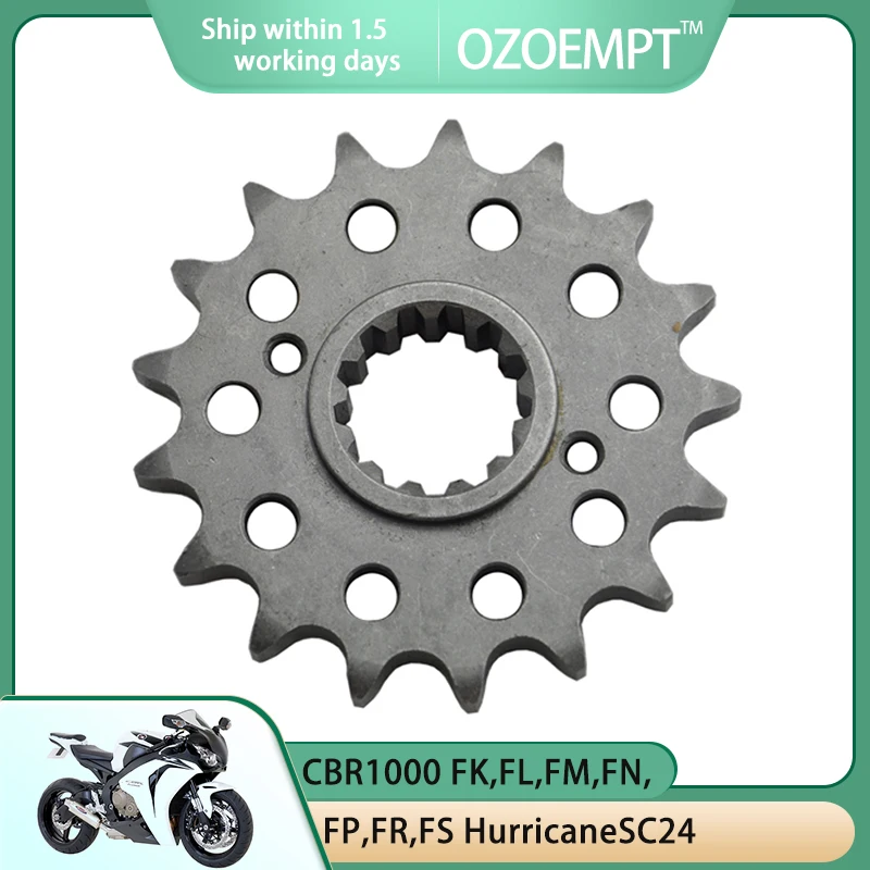 

OZOEMPT 530-17T Motorcycle Front Sprocket Apply to CBR1000 FK,FL,FM,FN,FP,FR,FS HurricaneSC24 89-95 CBR1000 FT,FV,FW,FX,FYSC24