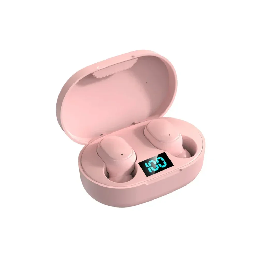 Noise-Canceling Waterproof Wireless Earbuds with LED Display Charging Case