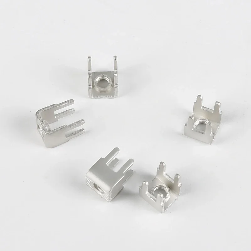 100PCS PCB-8 Welding M4 U Type Tapping Hardware Pin PCB Wiring Terminal