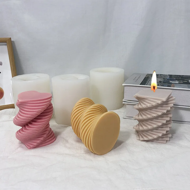 Silicone Molds Cylinder Candles  Silicone Molds Handmade Candles - Candle  Silicone - Aliexpress