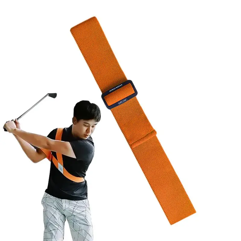 

Golf Swing Training Aid Arm Band Stretchy Trainer Brace For Golf Swing Practice Golf Swing Posture Training Aids Golf Swing