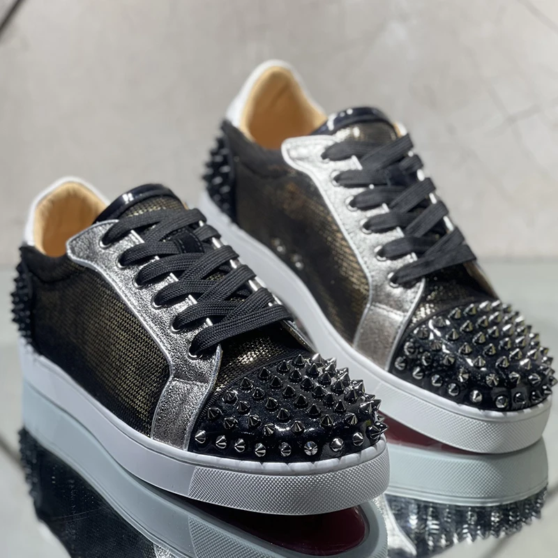 2023 Men Designer Red Bottoms Platform Casual Shoes Rivets Low Studed Mens  Women Sneakers - China Casual Shoes and Designer Shoes price