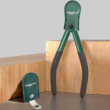 Pinza ergonomica con tronchesi laterali a lama singola dotata meccanismo a molla ritorno automatico per applicazioni hobby