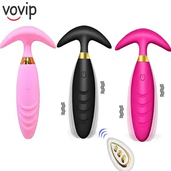 Anal Butt Plug Vibrators 10 Vibration Modes Male Sex Toys Prostate Massager Anal Plug Toys With Remote Control Vibrator Female 2