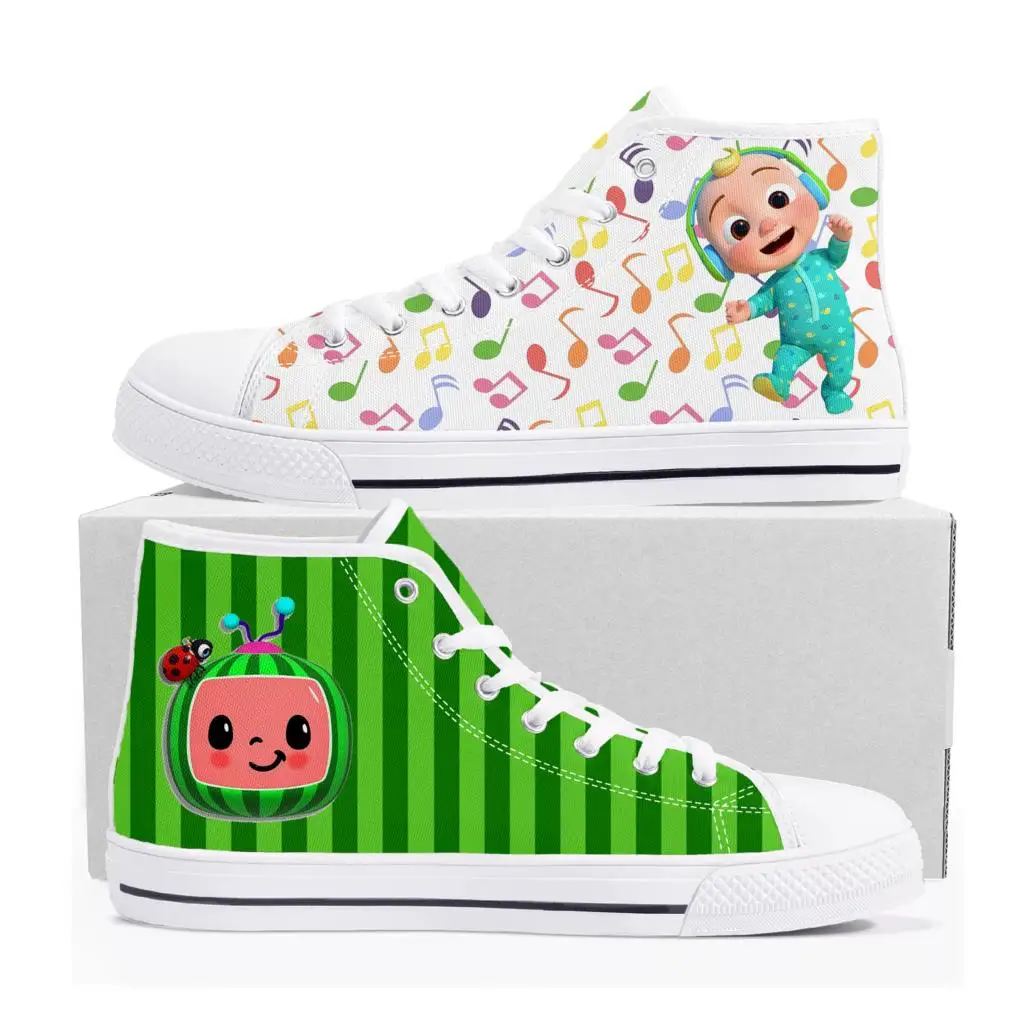 

JJ Baby Melon High Top High Quality Sneakers Mens Womens Teenager Canvas Customized Sneaker Casual Couple Shoes Custom Shoe