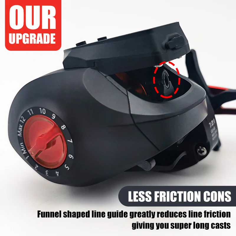 Fishing reel Electronic counting fishing wheel 7.2:1 10kg saltwater freshwater application